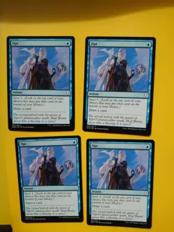 MTG Opt Dominaria Instant Playset 4 cards as pics - Image 1