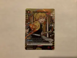 Zenitsu Agatsuma UE05BT/KMY-1-070 Alt Art Holo Demon Slayer Union Arena NM - Image 1