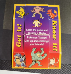 Vintage Nintendo Pokemon Game Boy Card Folding Promotional Rare Collectible 2000 - Image 3