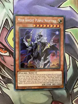 EXFO-EN020 Mekk-Knight Purple Nightfall Secret Rare 1st Edition NM Yugioh Card - Image 1