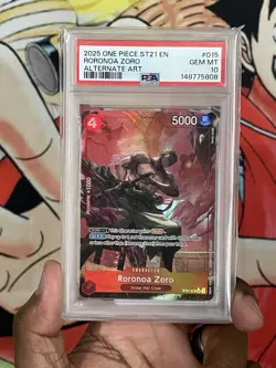 PSA 10 2025 One Piece Starter Deck ST21-015 Roronoa Zoro Alternate Art - Image 3