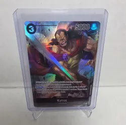 Kyros One Piece CCG Kingdoms Intrigue OP04-082 Foil Alt Art Rare 5000 Character - Image 1