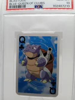 1999 BICYCLE MINI POKEMON BLASTOISE PSA 10 GEM MINT NINTENDO CARD GAME BLUE - Image 2