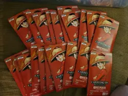 One Piece OP-13 Carrying On His Will Sleeved Booster Pack Lot of (20) ENGLISH - Image 1
