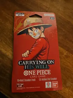 One Piece OP-13 Carrying On His Will Sleeved Booster Pack Lot of (20) ENGLISH - Image 2