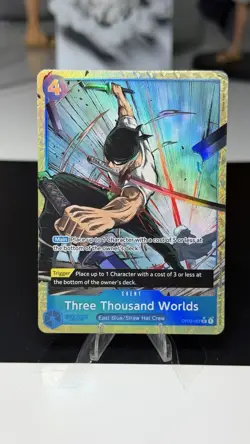 Three Thousand Worlds Alt Art Foil OP03-057 R One Piece TCG Premium Booster ENG - Image 1