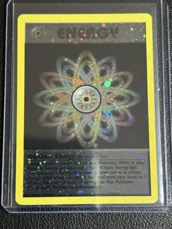 Rainbow Energy - WOTC League Promo Pokemon - Holo Card w/ Swirl Rare - Image 1