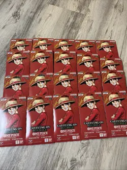 One Piece TCG OP-13 Carrying On His Will Sleeved Booster Pack Lot of 20 Packs - Image 1