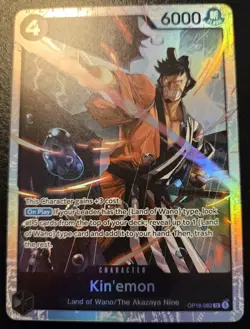 Kin'emon OP16-082 Foil Super Rare The Time Of Battle One Piece Card Game - Image 1