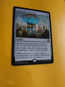 Aetherflux Reservoir. Kaladesh. Rare Artifact MTG Card. - Image 4