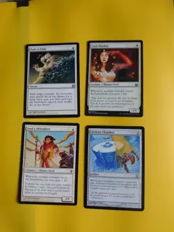 Path to Exile, Soul Warden,Soul's Attendant, Genesis Chamber MTG 4 Card. - Image 1