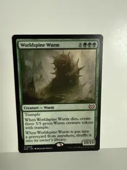 Worldspine Wurm - 206 - NM - Commander: Duskmourn: House of Horror - MTG - Image 1