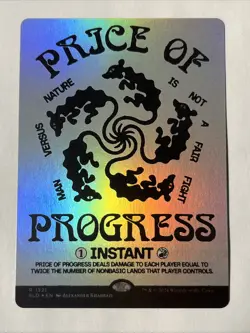 Price of Progress Secret Lair Drop Rainbow Foil MTG - Image 1