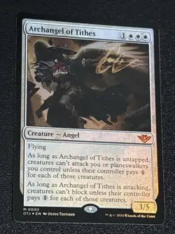MTG Outlaws of Thunder Junction Archangel of Tithes Foil 0002 Mythic - Image 2