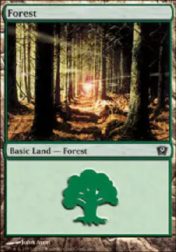 Forest 347 9th Edition Light Play LP MTG Magic DNA GAMES - Image 1