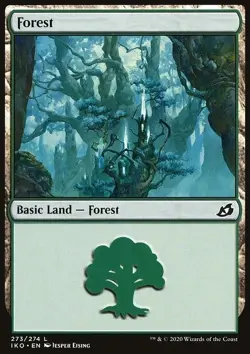 Forest 273 Ikoria Lair of Behemoths Near Mint NM MTG Magic DNA GAMES - Image 1