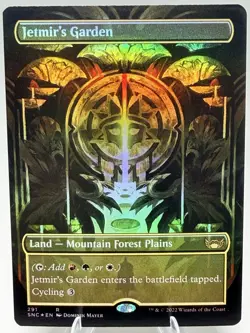 Jetmir's Garden FOIL BORDERLESS Streets of New Capenna MTG NM 291 - Image 1
