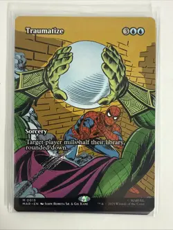 MTG Traumatize 0015 Regular (Borderless) Marvel Eternal-Legal NM MAR - Image 1