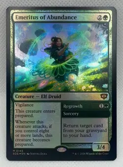 Emeritus of Abundance 145 Secrets of Strixhaven Foil M NM MTG Card - Image 1