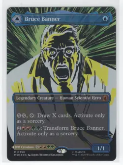#390 2026 Marvel Super Heroes Bruce Banner (Borderless) Mythic Foil - Image 1