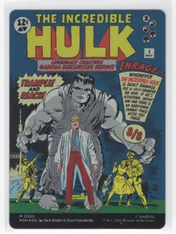 #390 2026 Marvel Super Heroes Bruce Banner (Borderless) Mythic Foil - Image 2