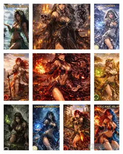 Original Dual Land Set - Altered Art Custom MTG - Waifu Style - All 10! - Image 1