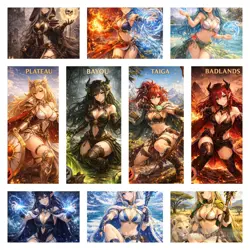 Original Dual Land Set - Altered Art Custom MTG - Waifu Style - All 10! - Image 2