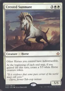 Magic: The Gathering Hour of Devastation Crested Sunmare 6 Mythic LP - Image 1