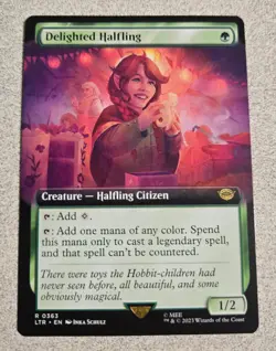 1x Delighted Halfling (LTR), (EXTENDED ART) - Image 1
