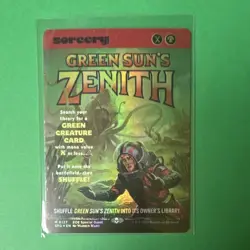 MTG Green Sun's Zenith Full Art Foil Special Guests Mythic English #0127 - Image 1