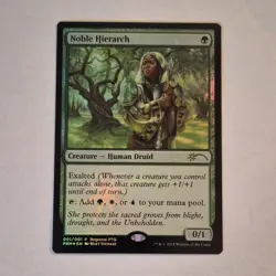 Noble Hierarch Pro Tour Promos Foil Rare Creature Green LP - Image 1