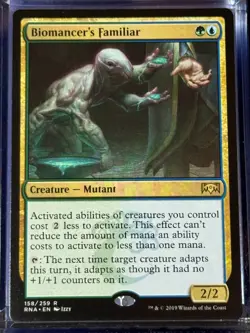 Biomancer's Familiar RNA 158 Ravnica Allegiance Magic MTG Card Rare Near Mint NM - Image 1