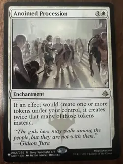 MTG Anointed Procession the List Amonkhet Enchantment Card 2/269, Regular Rare - Image 1