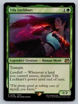 Tifa Lockhart 206 Rare FINAL FANTASY Magic: The Gathering Foil Near Mint - Image 1