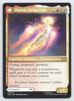 Monica Rambeau 23 Mythic Marvel Super Heroes Magic: The Gathering Near Mint - Image 2