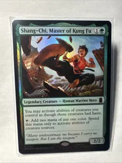 Shang-Chi, Master of Kung Fu Marvel Super Heroes MTG Foil Near Mint - Image 1