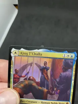 King T'Challa Marvel Super Heroes Foil MTG 0219 LP - Image 3