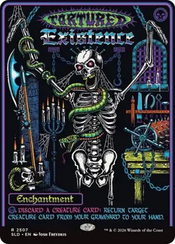 1X NM Tortured Existence Secret Lair x D&D: Black Lights & Dark Dungeons - Image 1