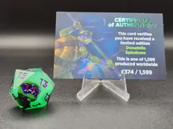 MTG Donatello TMNT Spindown Life Counter Dice Serialized /1599 With Certificate - Image 1