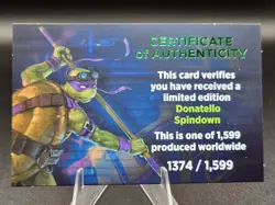 MTG Donatello TMNT Spindown Life Counter Dice Serialized /1599 With Certificate - Image 3