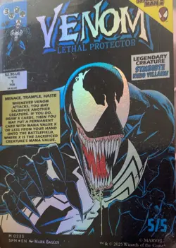 Venom Eddie Brock- Borderless FOIL - Marvel's Spider-Man (0233) MTG - SSP NP - Image 2