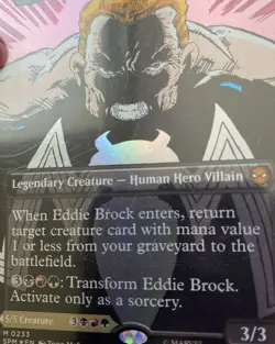 Venom Eddie Brock- Borderless FOIL - Marvel's Spider-Man (0233) MTG - SSP NP - Image 4