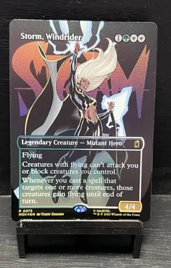 Storm, Windrider (FOIL + Borderless) 375 Marvel Super Heroes MTG NM - Image 1