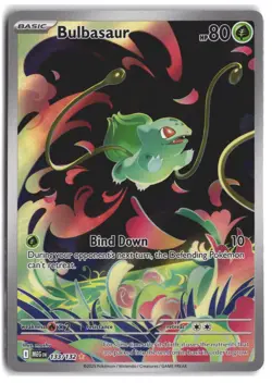 Bulbasaur (Mega Evolution Stamped) 133/132 Holo Pokemon Holo NM - Image 1