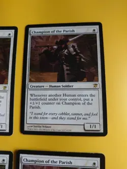 Champion of the PArish playset - Innistrad. Human Soldier Rare MTG 4 Card. - Image 5