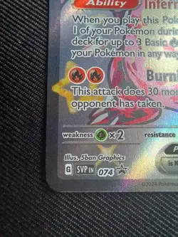 Pokemon TCG Charizard ex SVP 074 SV Scarlet & Violet Promo Holo English - Image 5