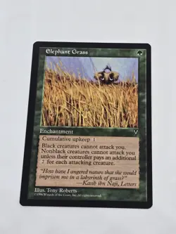 Elephant Grass Visions MTG Vintage Magic The Gathering Card NM - Image 1