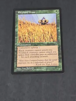 Elephant Grass Visions MTG Vintage Magic The Gathering Card NM - Image 3