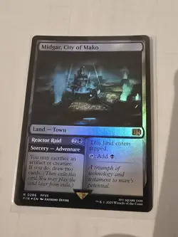 MTG Midgar City of Mako Final Fantasy NM Eng Foil Rare - Image 1