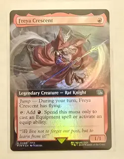 Freya Crescent Extended Art FOIL - MTG Final Fantasy FIN 460 - Image 1